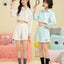 Peekaboo Convertible Collar Crop Shirt