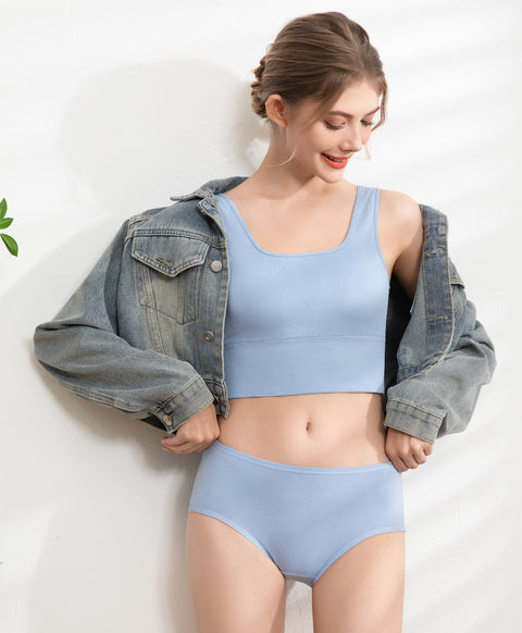 Fresh Cotton Mid Waist Maxi 5pcs Pack Panties