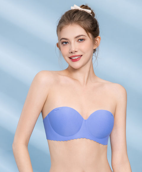 Barely Barely Mesh 1/2 cup Wireless Push-Up Bra