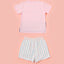 Junior Meow-lloweeen Party Short Sleeves Top and Short Sleep Set