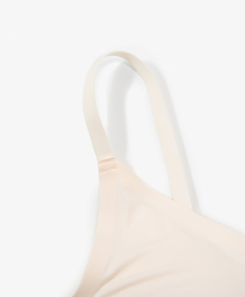 Bare Essentials Wireless V-Neck 3/4 Cup Demi Bra
