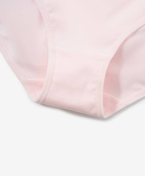 Baa-baa Fluffy Mid Waist Midi 5pcs Cotton Spandex Graphic Pack Panties