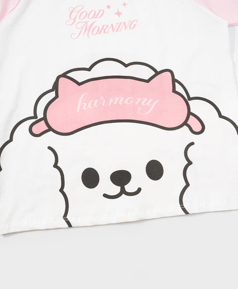 Junior Morning Harmony Short Sleeves Top & Shorts Sleep Set