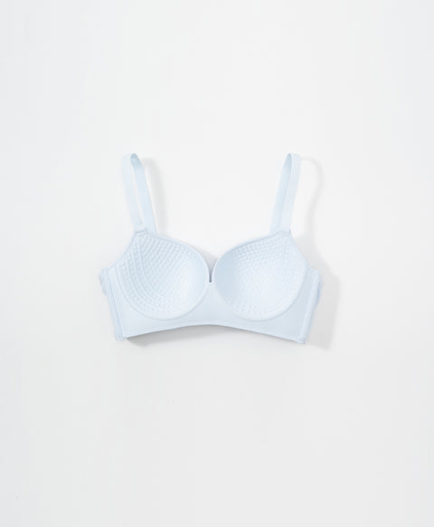 Simply Rib Comfort 3/4Cup Wireless Demi Bra (B Cup)