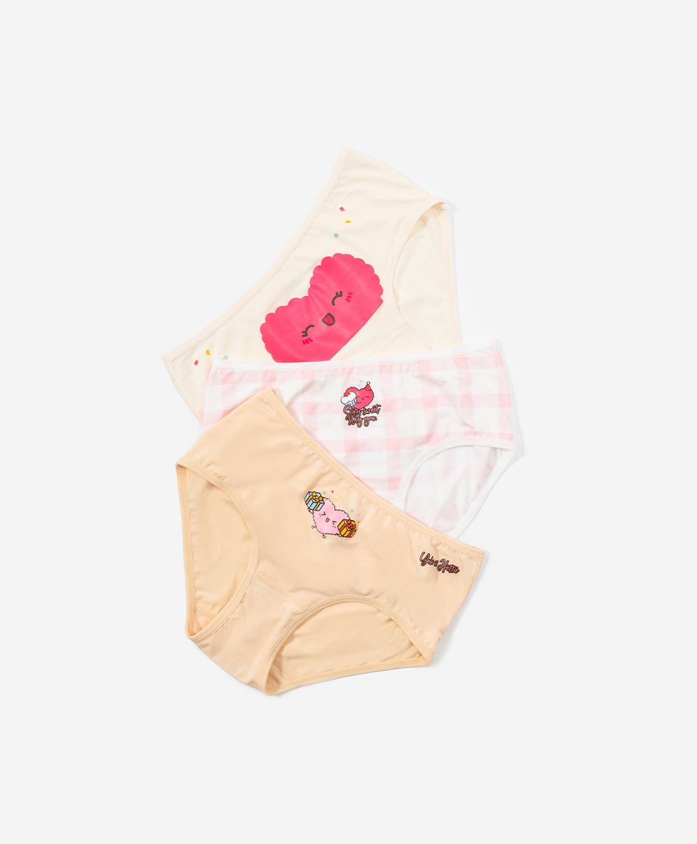 Junior Yuki & Hattie 3pcs Viscose Mini Panty Pack