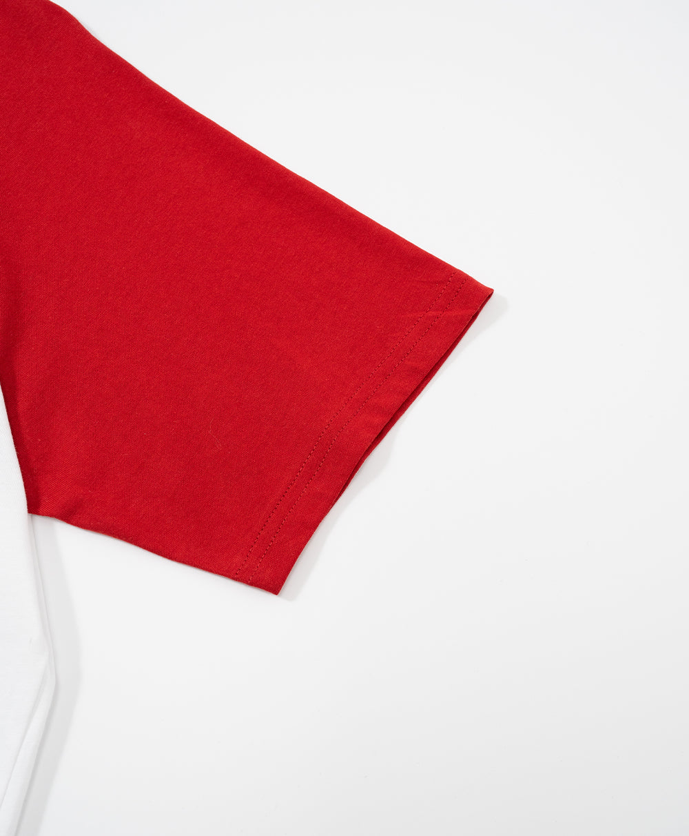 Call Me Lucky Raglan Sleeves Relaxed Fit Tee