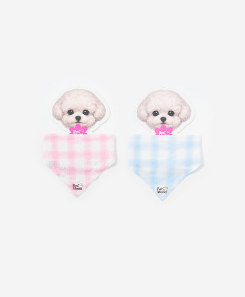 BedMood Cremo & Mello Plaid Pet Bandana Bib