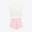 Junior Resort of Heart Short Sleeves Top & Shorts Sleep Set