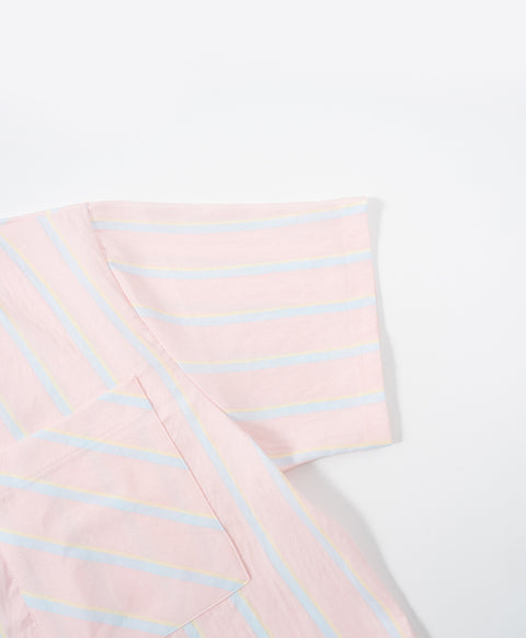 BedMood Mello Not Ignoring You, Just Resting Polyester PJ Short Sleeves Top & Shorts Set - Peach