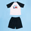 Harmony in London 3/4 Sleeves Top with Ribbon and Shorts Sleep Set