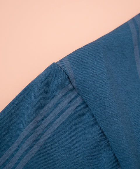 Cookies d'amore Satin Short Sleeve Top & Short PJ Set-Dark Blue