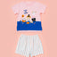 Junior Meow-lloweeen Party Short Sleeves Top and Short Sleep Set