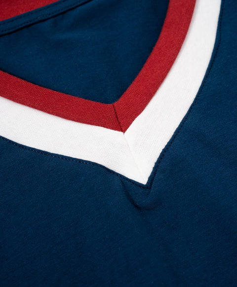 Cookies d'amore Long Sleeves Top With Pants Set-Dark Blue