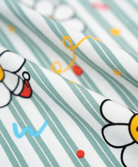 Jolly Smiley Short Sleeves PJ Top & Shorts Set