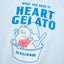 Heart Gelato Short Sleeves Top & Shorts Sleep Set