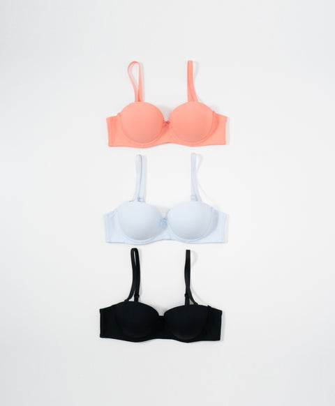 Simply Rib Comfort 1/2 Cup Underwired Multiway Bra (B Cup)