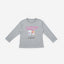 BedMood Cremo & Mello Late Morning Coffee Club Cotton Blend Long Sleeves Top & Shorts Set - Grey