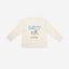 BedMood Cremo & Mello Late Morning Coffee Club Cotton Blend Long Sleeves Top & Shorts Set - Cream