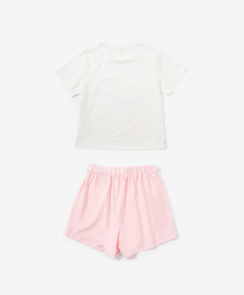 Resort of Heart Short Sleeves Top & Shorts Sleep Set
