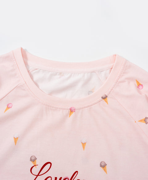 Ice Cream Project Long Sleeves Top & Long Pants Set
