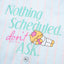 BedMood Mello Nothing Scheduled. Don't Ask. Polyester PJ Short Sleeves Top & Shorts Set - Blue