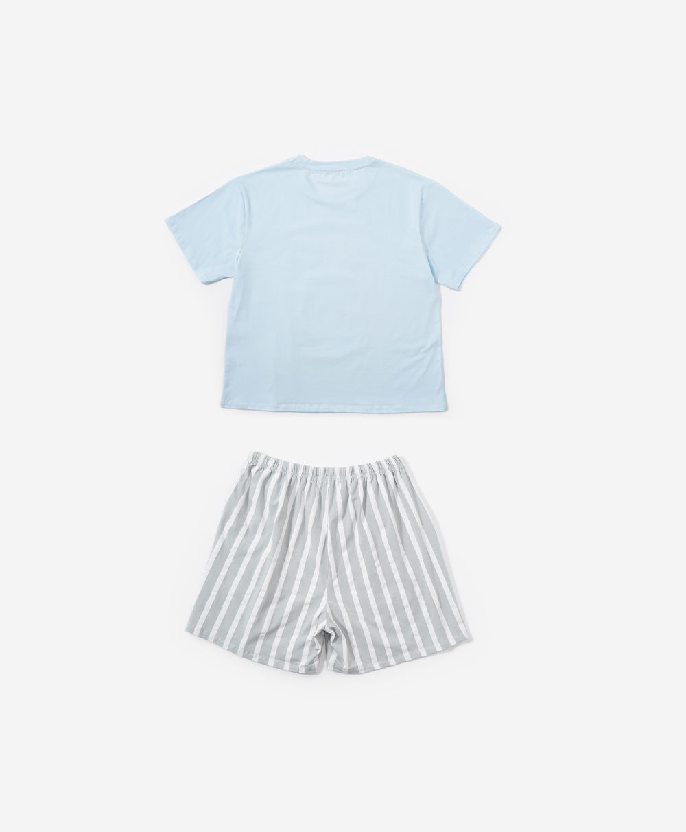 Junior Heart Gelato Short Sleeves Top & Shorts Sleep Set