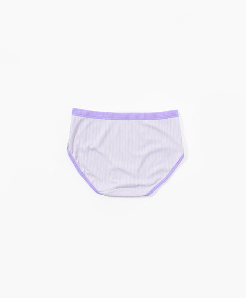 Contrast Rib Low Waist Hipster Panties