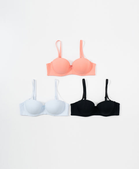 Simply Rib Comfort 1/2 Cup Underwired Multiway Bra (B Cup)