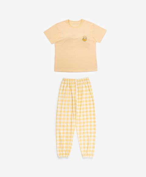 Pool Party Pals - Stay Floating Short Sleeves PJ Top & Long Pants Set
