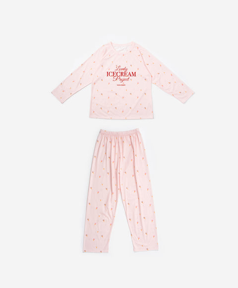 Ice Cream Project Long Sleeves Top & Long Pants Set