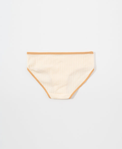 Autumn Touch Low Waist Midi Ribbed Cotton Panties