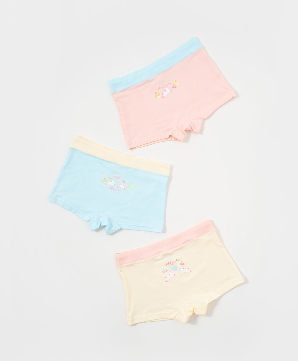 Junior Rabbit Garden Cotton Low Waist Boxshorts Panties