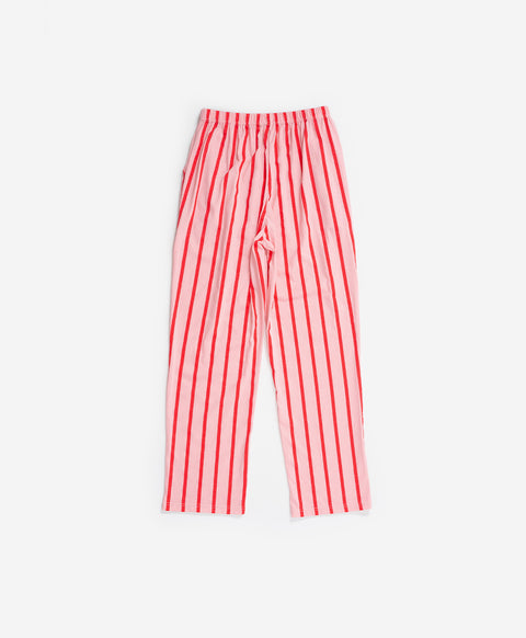 BedMood Cremo & Mello No Rush. No Rules Cotton Blend Short Sleeves Top & Long Pants Set - Pink