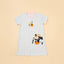 Junior Meow-lloweeen Party Short Sleeves Sleep Dress
