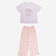 Catitude-ing Short Sleeves Top & Long Pants Set