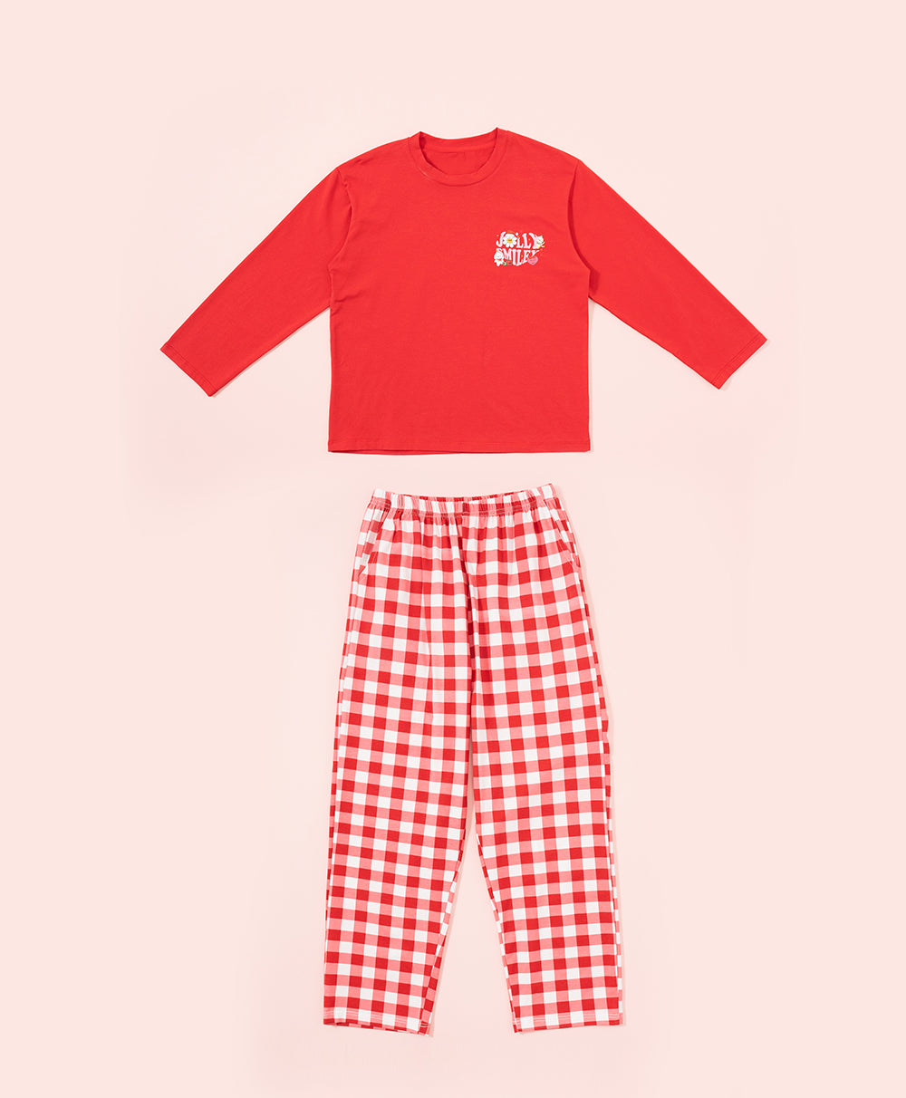 Junior Jolly Smiley Long Sleeves Top & Pants Set