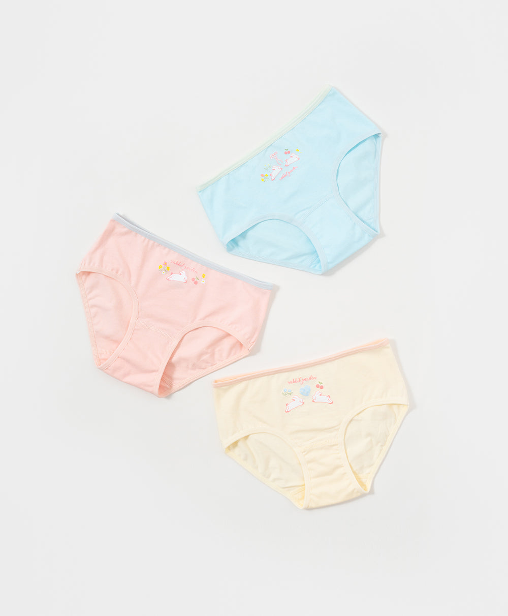 Junior Rabbit Garden Cotton Low Waist Mini Panties