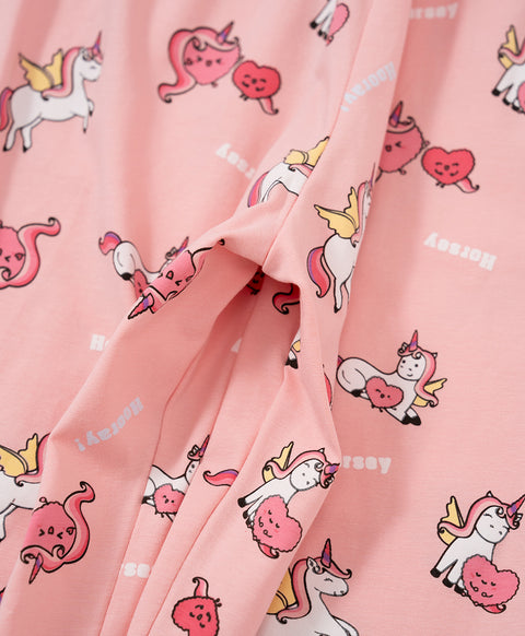 Horsey Hooray! Short Sleeves Top & Pants Set