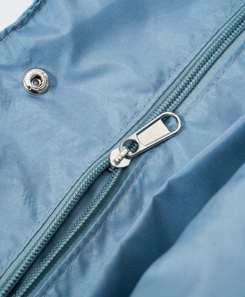 Stay Bloom Denim Smiley Tote Bag