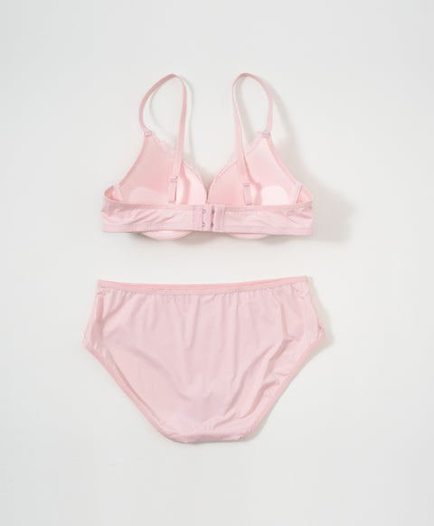 Designer 3/4 Cup Underwired Bra Set with Panties (B Cup)