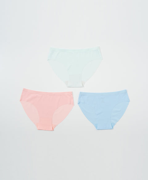 Simple Laminated Low Waist Mini Panties