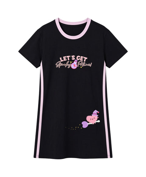 Junior Let's Get Spooky Potion Short Sleeves Sleep Dress