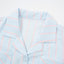 BedMood Mello Nothing Scheduled. Don't Ask. Polyester PJ Short Sleeves Top & Shorts Set - Blue