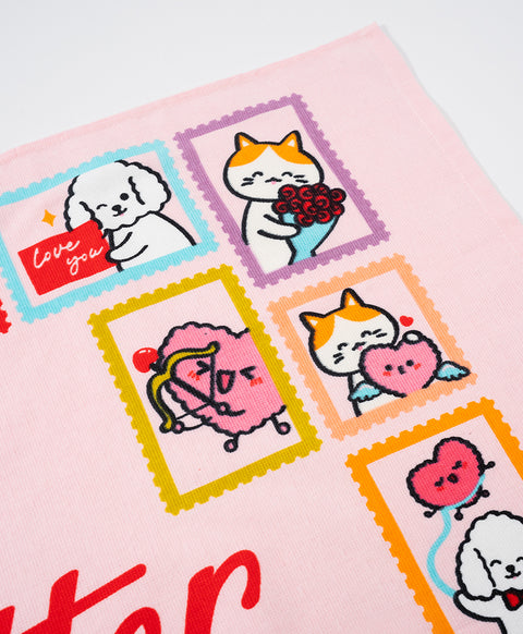 Love Letter From The Cutest Town Cotton Muslin Bath Towel