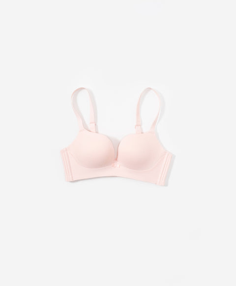 Blush Nightfall Jacquard 3/4 Cup Wireless Push Up Bra