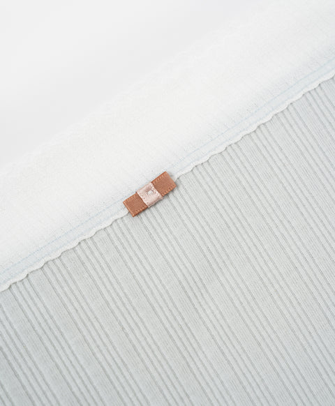 Delicate Bow Low Waist Hipster Ribbed Cotton Panties