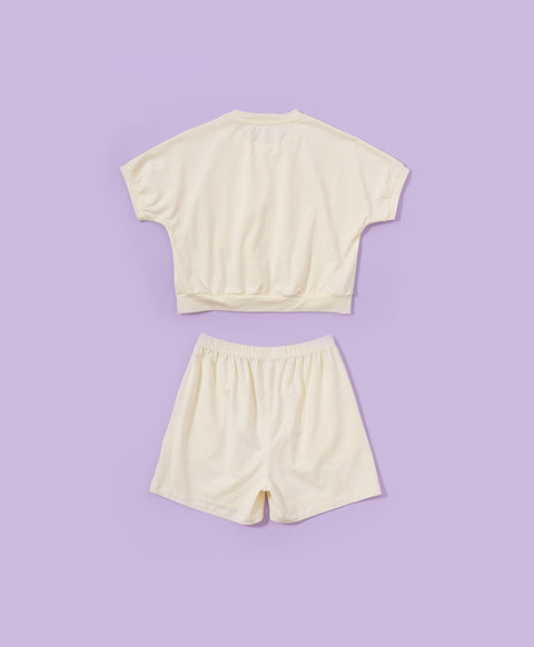 Junior Delulu Power Hearts Short Sleeves Top & Shorts Set