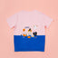 Meow-lloweeen Party Short Sleeves Top and Short Sleep Set