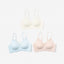 Crème de Lacelisse Wireless Lace-Trimmed V-Neck Bra