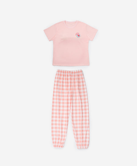 Pool Party Pals - Bearly Floating Short Sleeve PJ Top & Long Pants Set